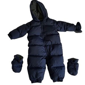 Navy Blue Baby Gap Puffer Snow Suit, like new condition